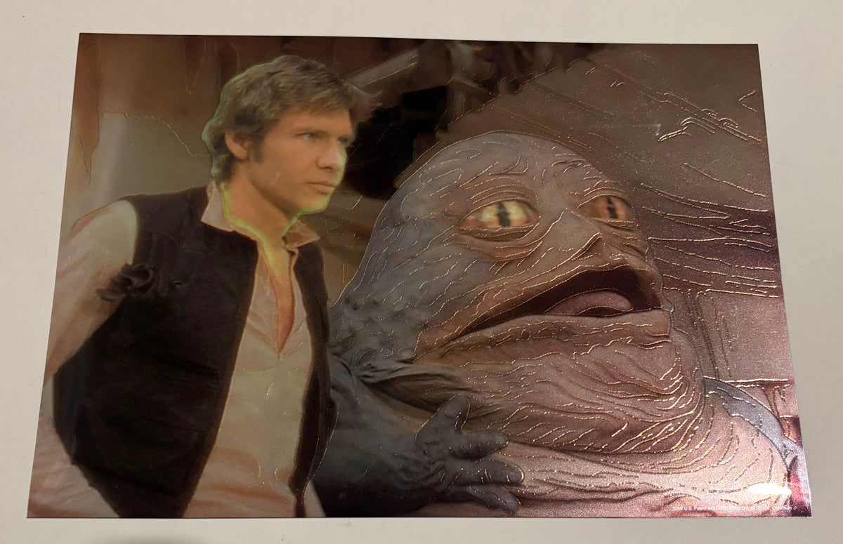 (shf P ) Vintage - Star Wars Trilogy Java & Han Solo Chrome Art Print