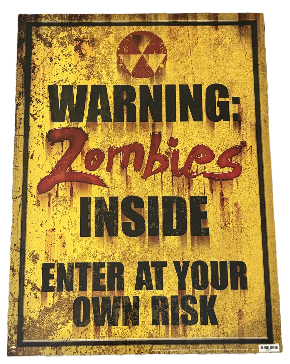 ( shf P ) Vintage- Poster Warning Zombies