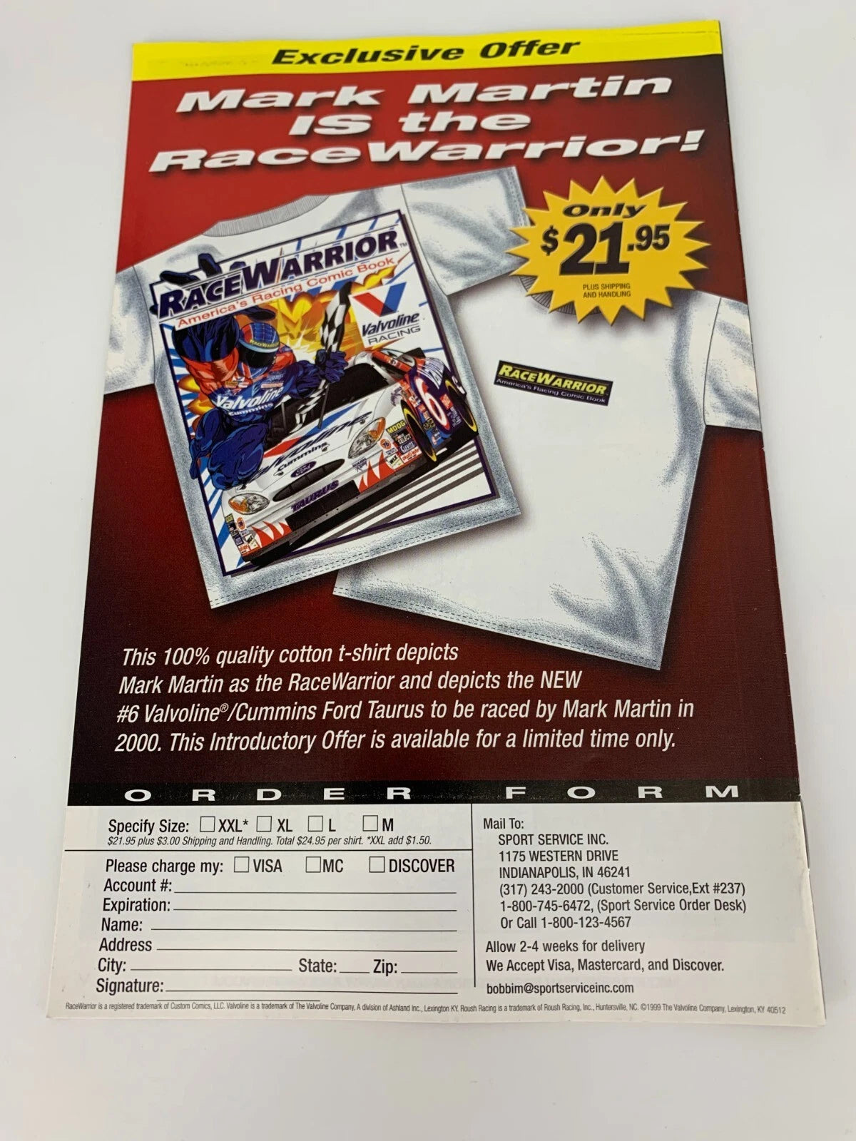 Race Warrior America's Racing comic book Vol.1 issue 3 Mark Martin
