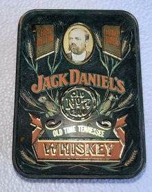 ( shf V ) Tin Box with Vintage / Antique Whiskey Jack Daniel's