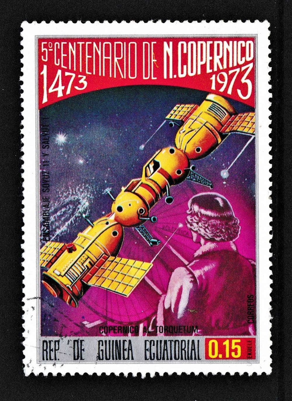 ( shf 32 ) MNH " NICOLAS COPERNICUS - SOYUZ 11 " Guinea 1974