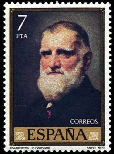 ( shf 32 ) SPAIN -1977- 'Manuel Rivadeneyra' by Painter - Federico Madrazo - MNH